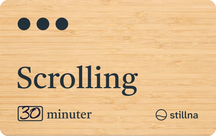 Kortet Scrolling
